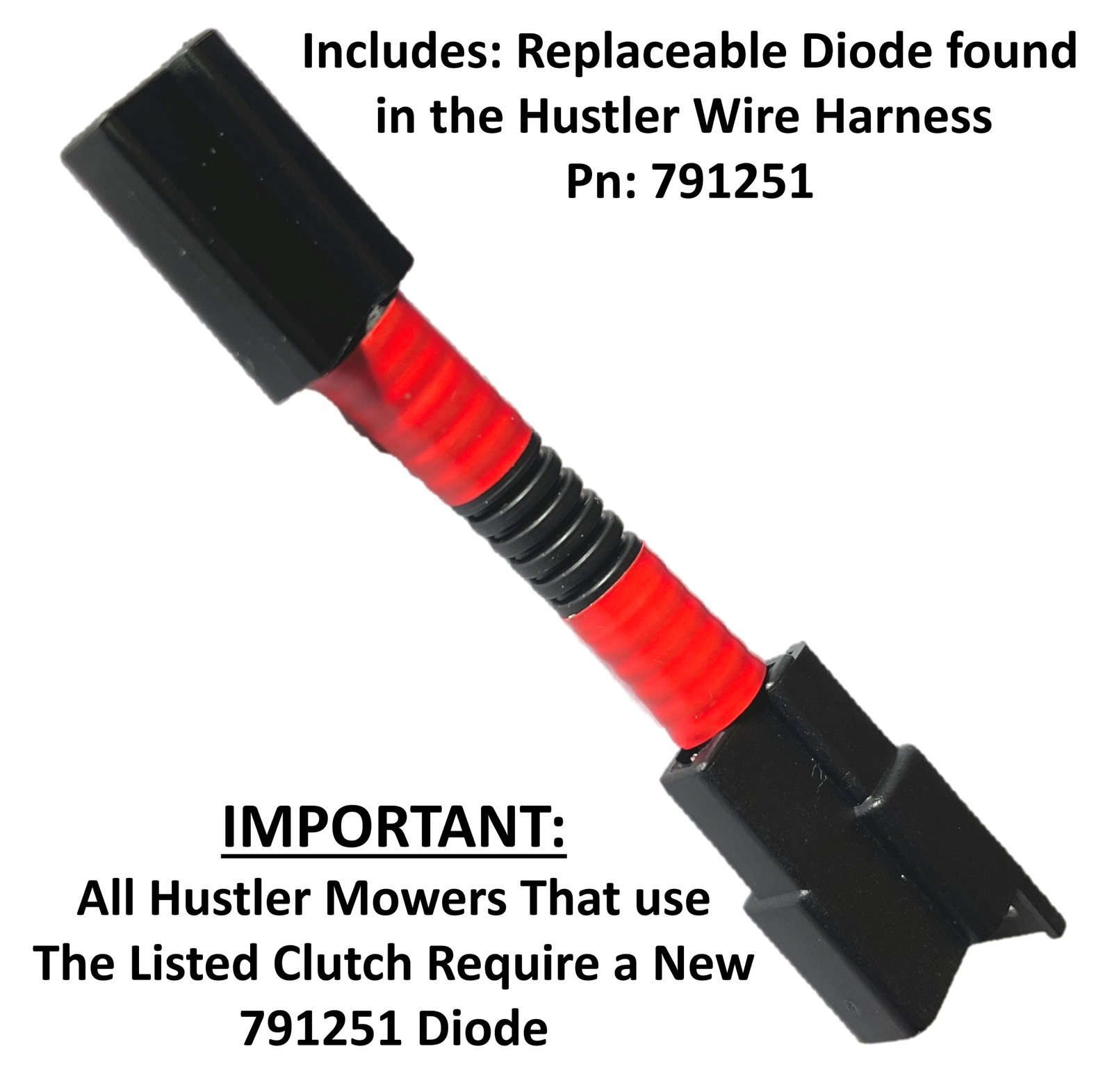 603273K 601785K Clutch for Hustler Big Dog Diablo w/Diode Wire