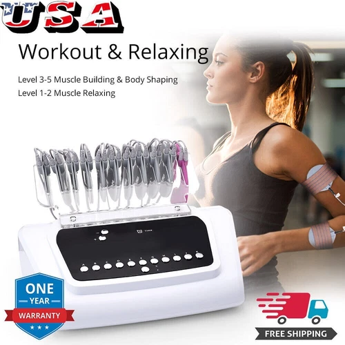 2 in 1 EMS Microcurrent Body Shaper Tighten Electrode Muscle Stimulation Machine - Picture 1 of 13
