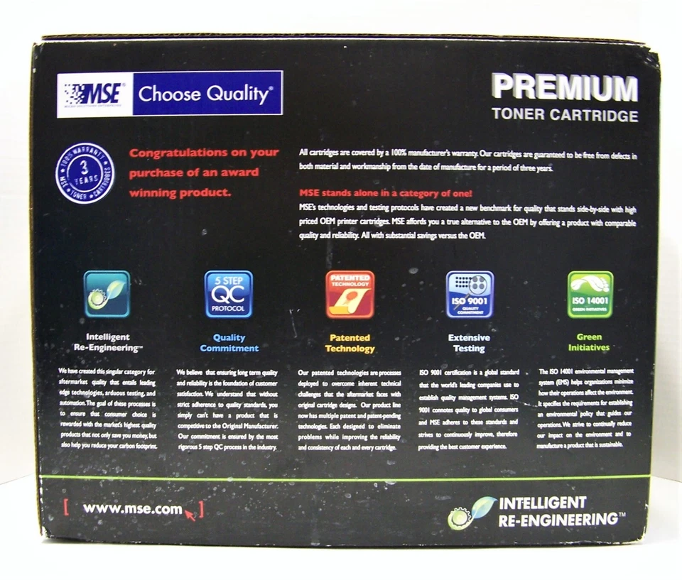 MSE Lexmark T630 High Yield Replacement Toner Cartridge Sealed Black 12A7362 USA - Image 2 of 4