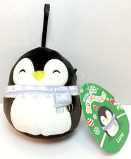 2023 Squishmallow Mini LUNA Penguin With Scarf With Tags Hang Loop 4"
