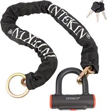 Motorcycle Lock 3.3Ft/100Cm Motorcycle Chain Lock 8Mm/10Mm Thick Bike Chain Lock