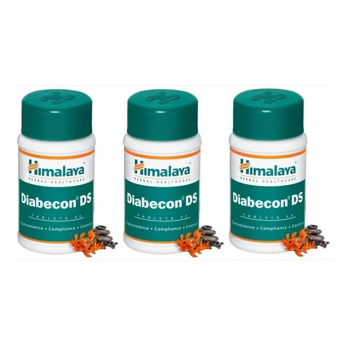 3 X Himalaya Herbal DIABECON DS 60 Tabs, FREE SHIPPING