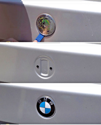 BMW E60 E38 E36 E34 E32 82mm Heck Emblem