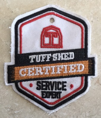 home depot apron patch tuff shed certified service expert