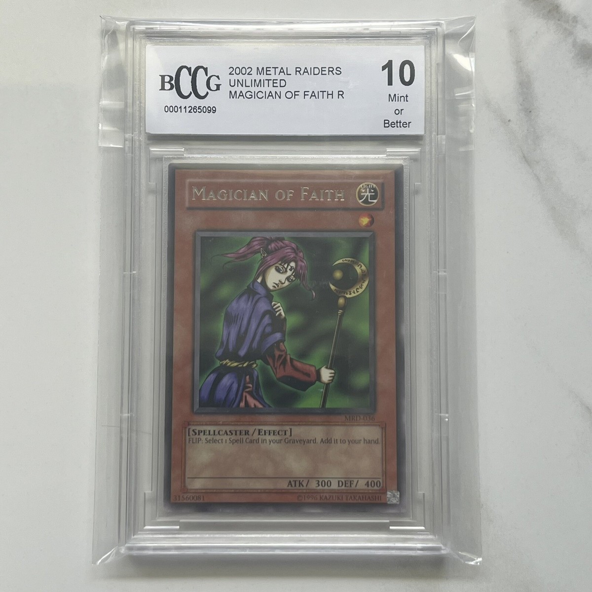 magician of faith yugioh card Magician of Faith (Rare) YuGiOh! Metal Raiders Unlimited 2002 MINT BCCG 10