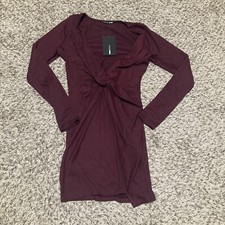 Fashion Nova Sugar Frenzy Dress Size Small NEW With Tags Eggplant Color