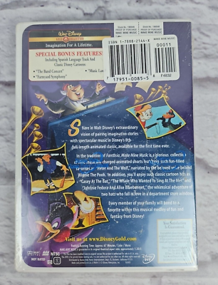 NEW* Walt Disney MAKE MINE MUSIC Original DVD Release Gold