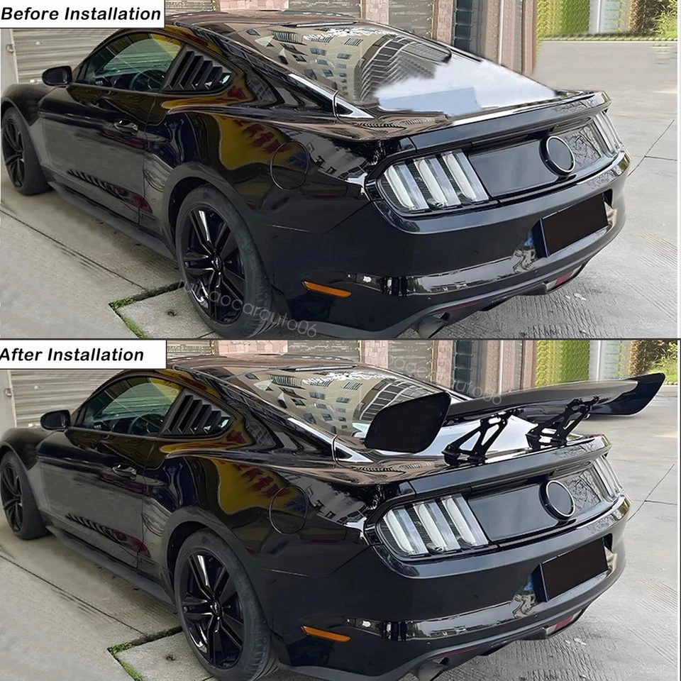 For Chevrolet Corvette C8 Gloss Black 57" Rear Trunk Spoiler GT Racing Wing Foto 3 de 4