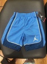 Jordan Boys' Elephants Print Dri-Fit Basketball Shorts 852487 Blue
