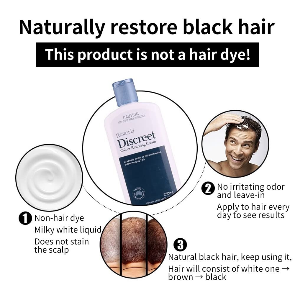 Restoria Discreet Hair Color Restoring Cream 150ml Exp. 2025 eBay