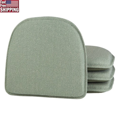 Non Slip Chair Cushions Set of 4 Indoor Non Skid Seat Pads Soft Comfortable New