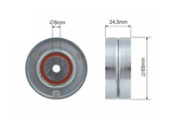 NTY Spannrolle Keilrippenriemen FÜR Audi A4 A6 A8 Allroad Skoda Superb I