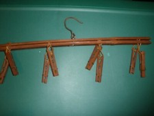 Vintage Socks or Stocking Wooden Hanger 16" T39 