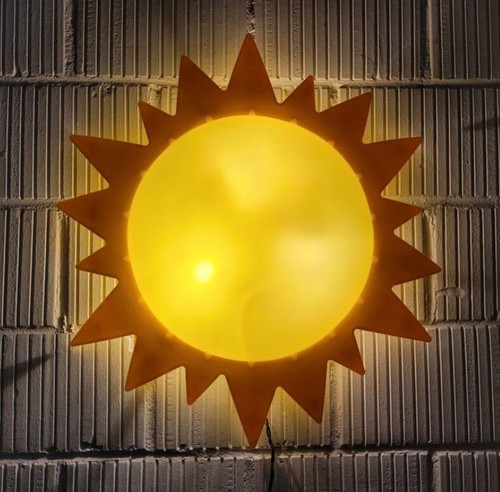 IKEA Smila SOL Sun Ceiling Wall Light Fixture Vintage Kids Play Room Decor EUC - Picture 20 of 23