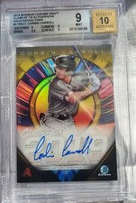 2019 Corbin Carroll Bowman Chrome Class Of 2019 Autograph GOLD Refractor #32/50!