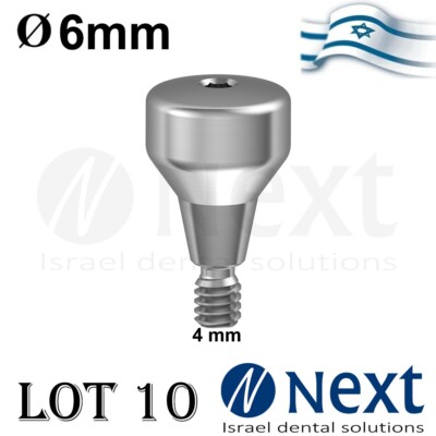 lot x 10 Healing cap Hiossen Regular compatible 4 mm Ø6 mm wide