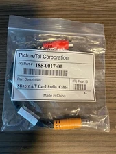 PictureTel Corporation Stinger A/V Card Audio Cable 185-0017-01 New in Pkg STP