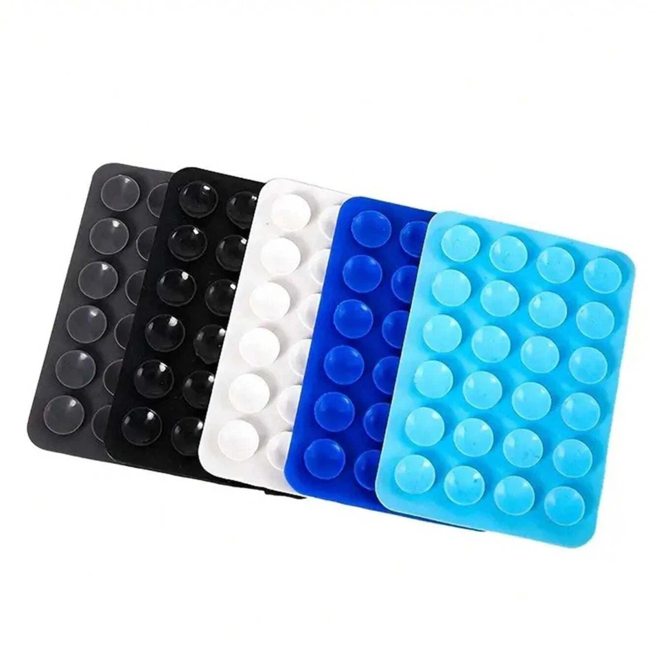 Mobile Phone Silicone Suction Cup Holder, Non-Slip Square Pad, Hands-Free Mount - Image 4 of 4