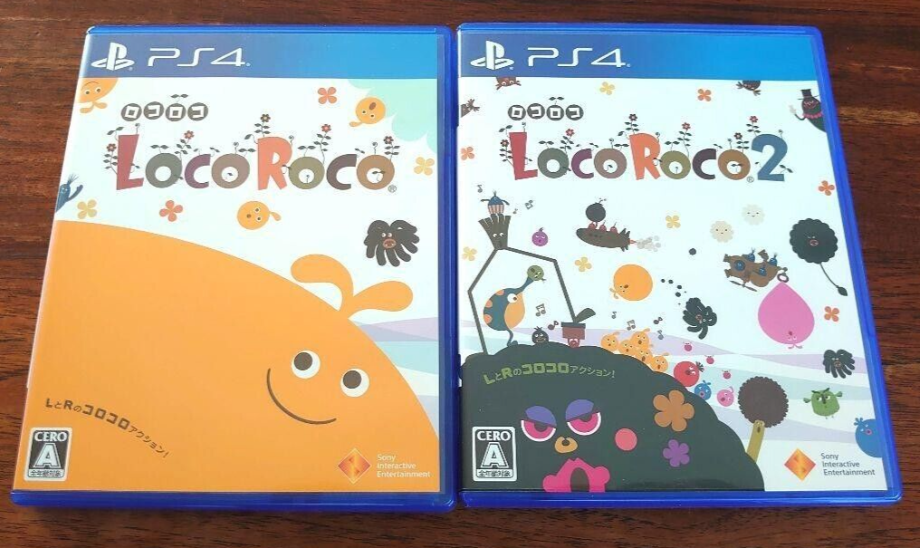 Lot 2 LocoRoco 1 & 2 Set PS4 Sony PlayStation 4 Japan Version