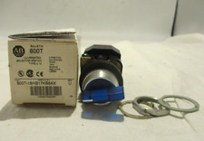 NEW ALLEN-BRADLEY 800T-16HR17KB6AX SER U BLUE ILLUM. SELECTOR 2-POSITION SWITCH