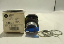 NEW ALLEN-BRADLEY 800T-16HR17KB6AX SER U BLUE ILLUM. SELECTOR 2-POSITION SWITCH