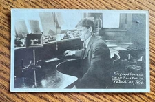 1915 C.M. & ST. P AND SOO LINE RAILROAD TELEGRAPH OPERATOR RPPC Pembine Wisc.