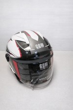 Motorradhelm CGM Jethelm130X MAYER, weiss rot...