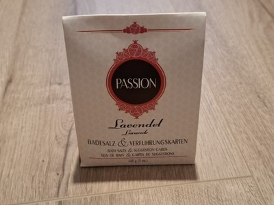 Passion Lavendel Bade-Set  Kheper Games Badesalz Granatapfel 5 Verführungskarten