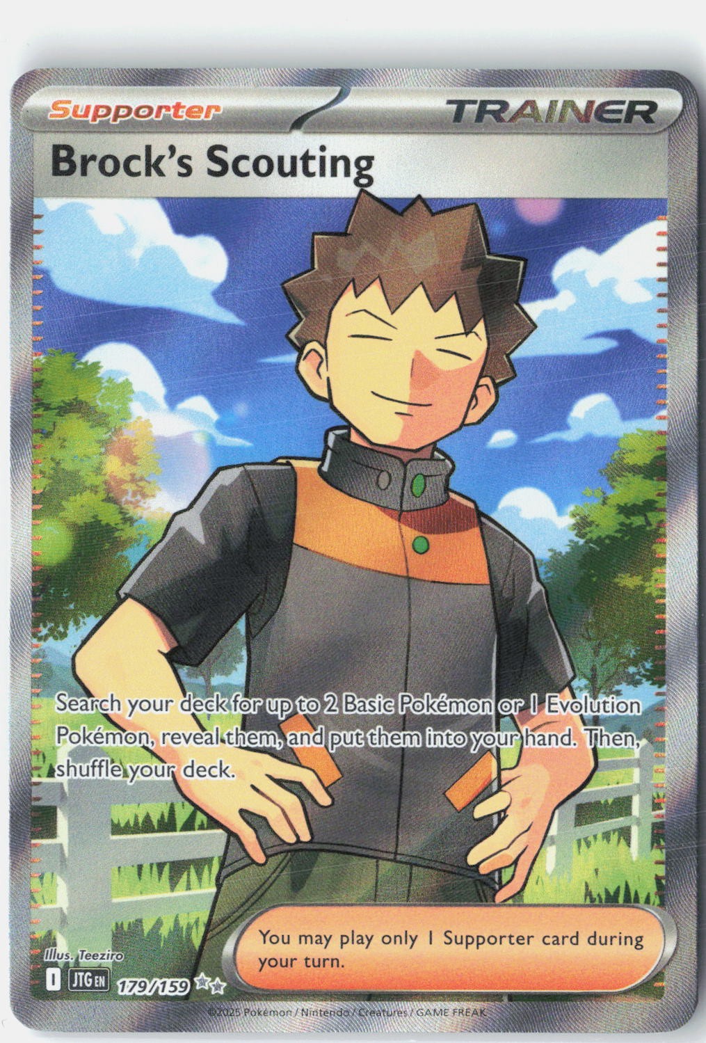 Brock's Scouting SV09: Journey Together 179/159 Pokemon Card Holo