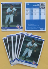 Pete O'Brien RC Rookie card, 1984 Fleer #423, Texas Rangers. rookie card picture
