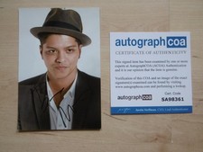 Bruno Mars Autogramm signed 10x15 cm Bild ACOA