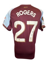 MORGAN ROGERS SIGNED 25/26 ASTON VILLA HOME UEL SHIRT (ACG CERT AG19083)