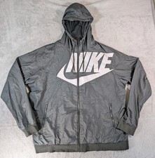 Nike Windrunner Red Tag XL Men's Black Windbreaker Warmup Small Flaw