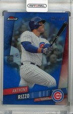 2019 Topps Finest Anthony Rizzo Blue Refractor 13/150 Cubs Card