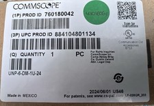Two 2 Commscope UNP-6-DM-1U-24 Uniprise 24 Port Cat6 Panel 1U 760180042