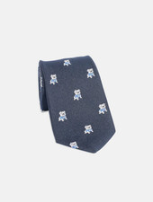 New Vintage Yale University Bulldog Silk Tie 3.25