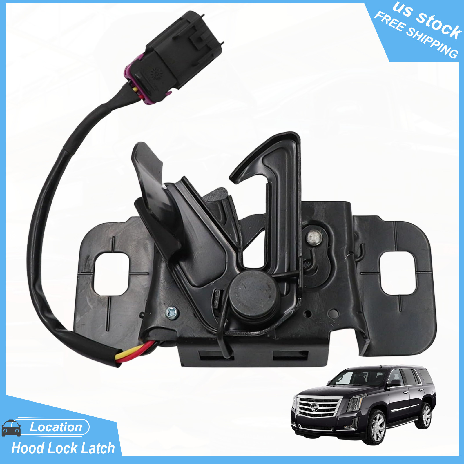 Front Hood Lock Latch Assembly For Chevy Chevrolet Suburban Tahoe Yukon Cadillac