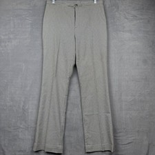 Vintage Ralph Lauren Houndstooth Flared Leg Trousers Pants Size 10 Black White