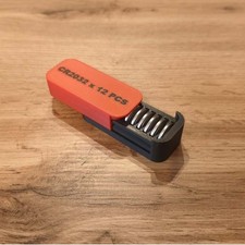 Compact CR2032 Battery Storage Organizer Case 12-Slot Holder fits Desk