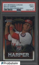 2011 Bowman Chrome Retail Exclusives Red #BCE1 Bryce Harper RC Rookie PSA 9