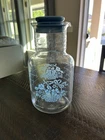 Vintage Pyrex Cornflower Country Blue Juice Carafe Pitcher With Lid (read) 2 Qt
