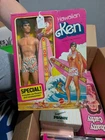 NRFB VINTAGE 1978 Mattel Hawaiian Ken Doll 2960 Superstar Era Surfboard Complete