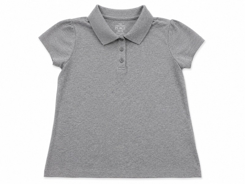 The Children’s Place Girls Gray Polo Shirt – Size 10/12