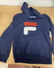 New Fila Heritage Girls Fleece Hoodie 14/16 Blue