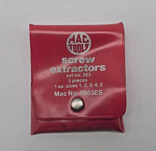 Mac Tools 5663es 5 Piece Screw Extractor Set Size 1-5 Made In Usa Mac Tools 5663es 5 Piece Screw Extractor Set Size 1-5 Made In Usa