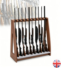 Gun Storage Racks Indoor Vertical Freestanding Floor Wooden Rifle Standing Rack,