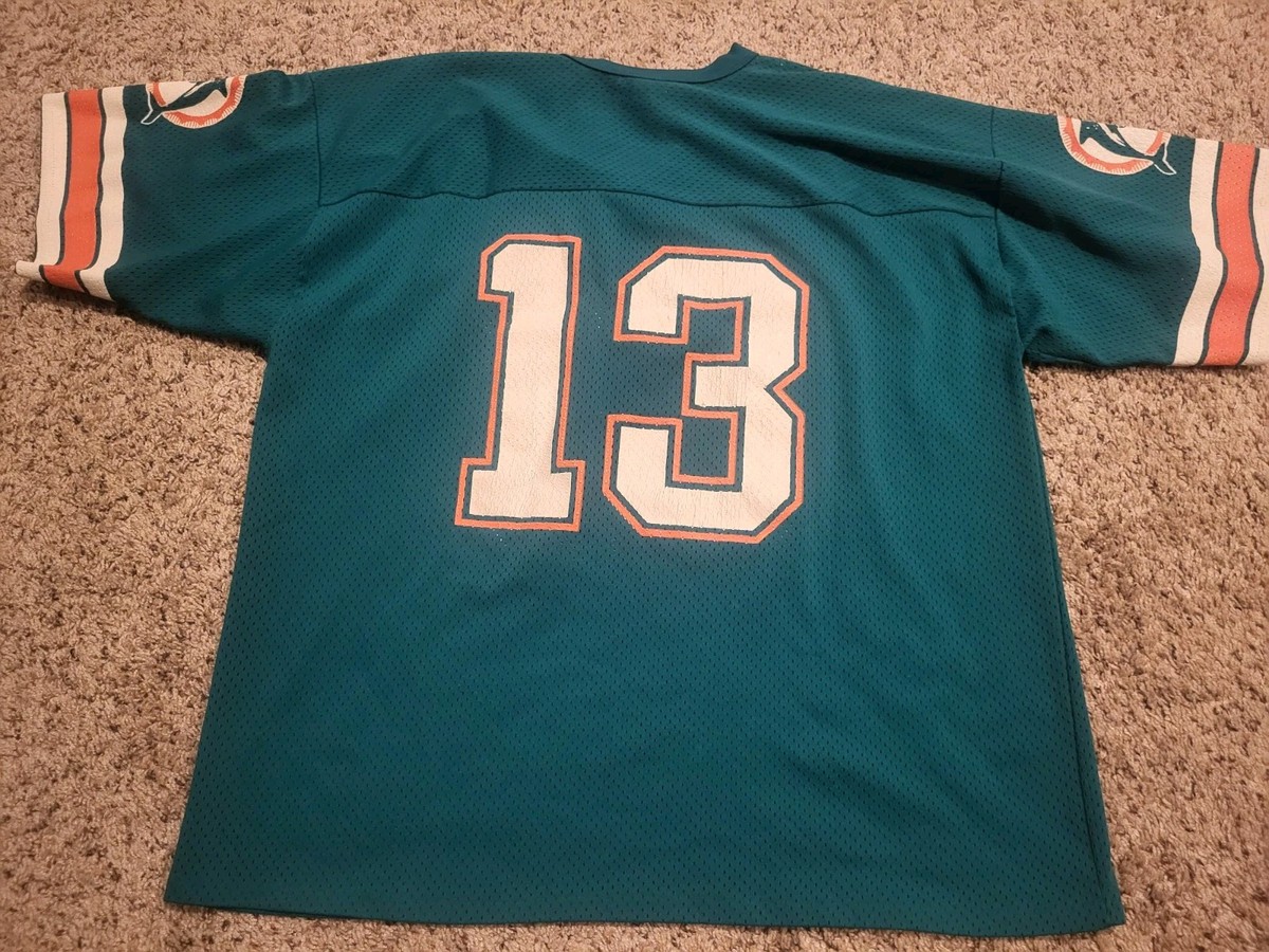 Vintage Logo 7 NFL Miami Dolphins Dan Marino #13 Jersey Size XL