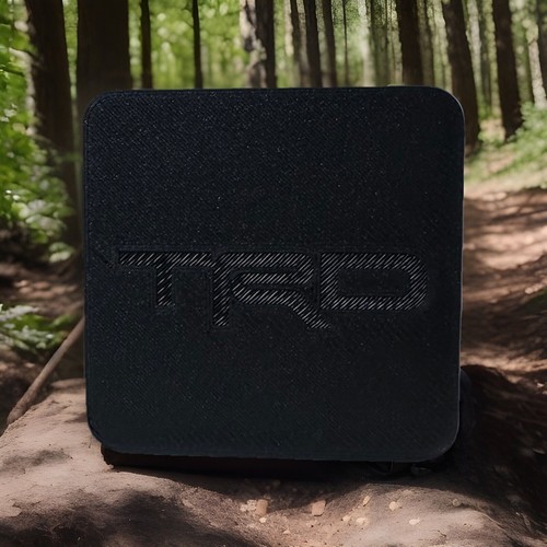 Toyota TRD Hitch Cover Tacoma Tundra Sequoia Land Cruiser FJ RAV4 Plug Black - Foto 1 di 2