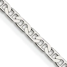 Sterling Silver Anchor Link Bracelet 8"