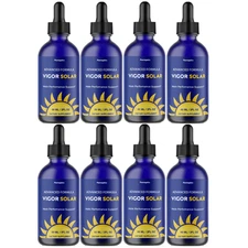 Vigor Solar- Advanced Formula Drops For Male Performance Support- 8 Bottles